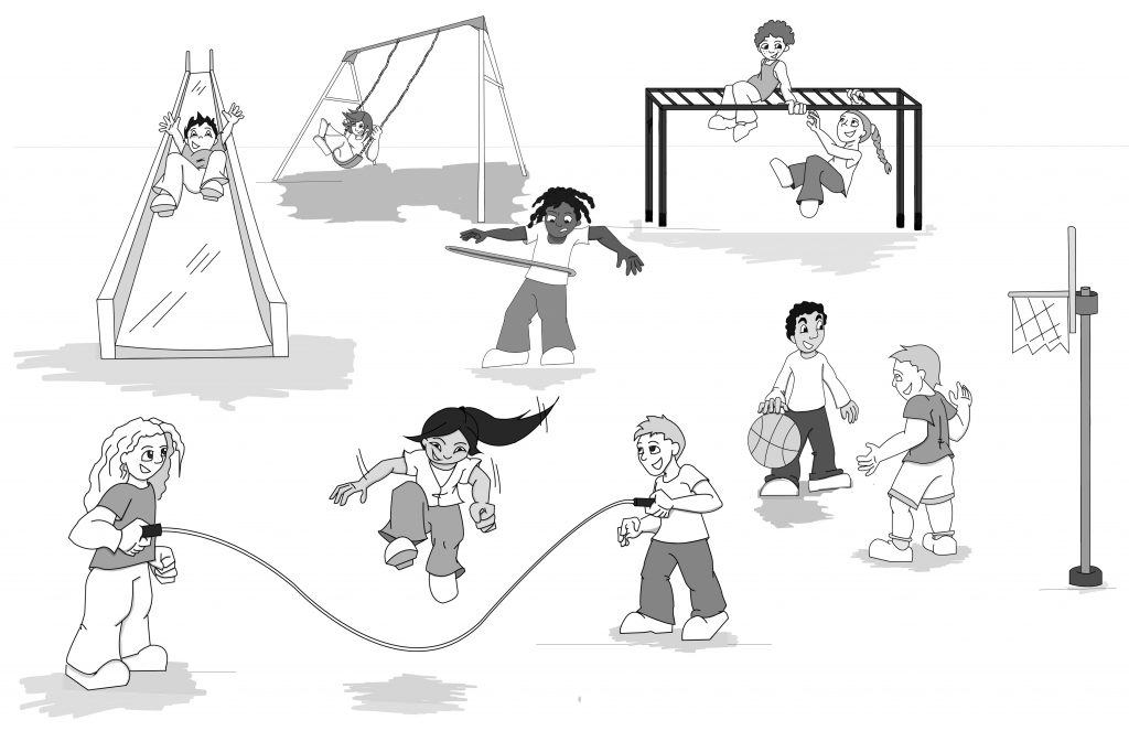 Children's Playground Illustration